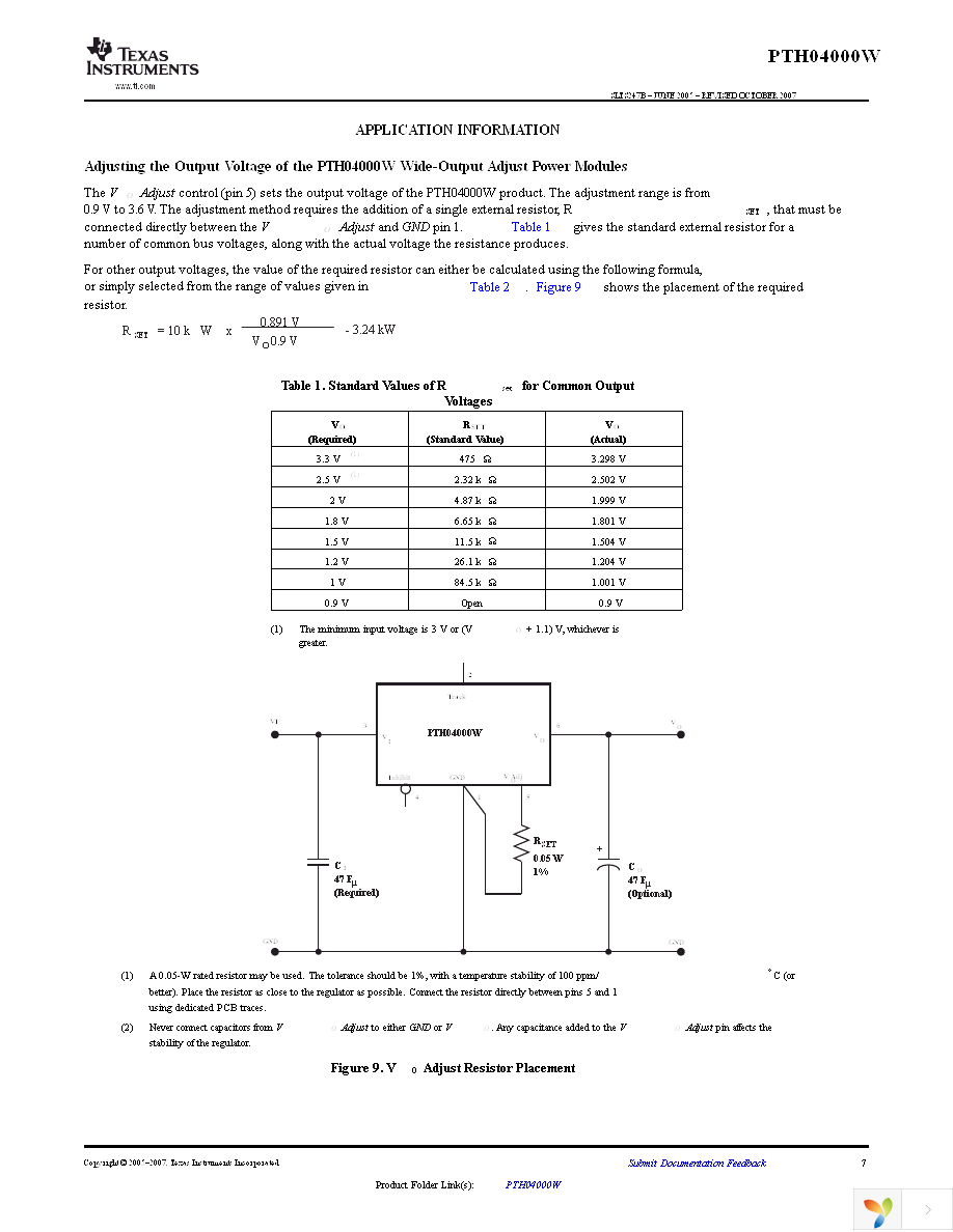 PTH04000WAH Page 7