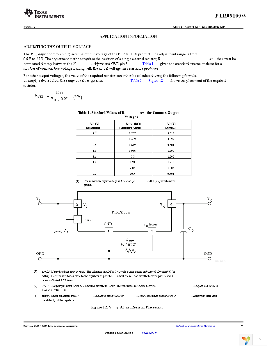 PTR08100WVD Page 7