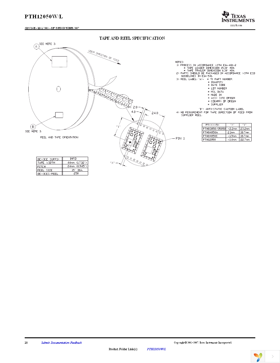 PTH12050WAZ Page 20