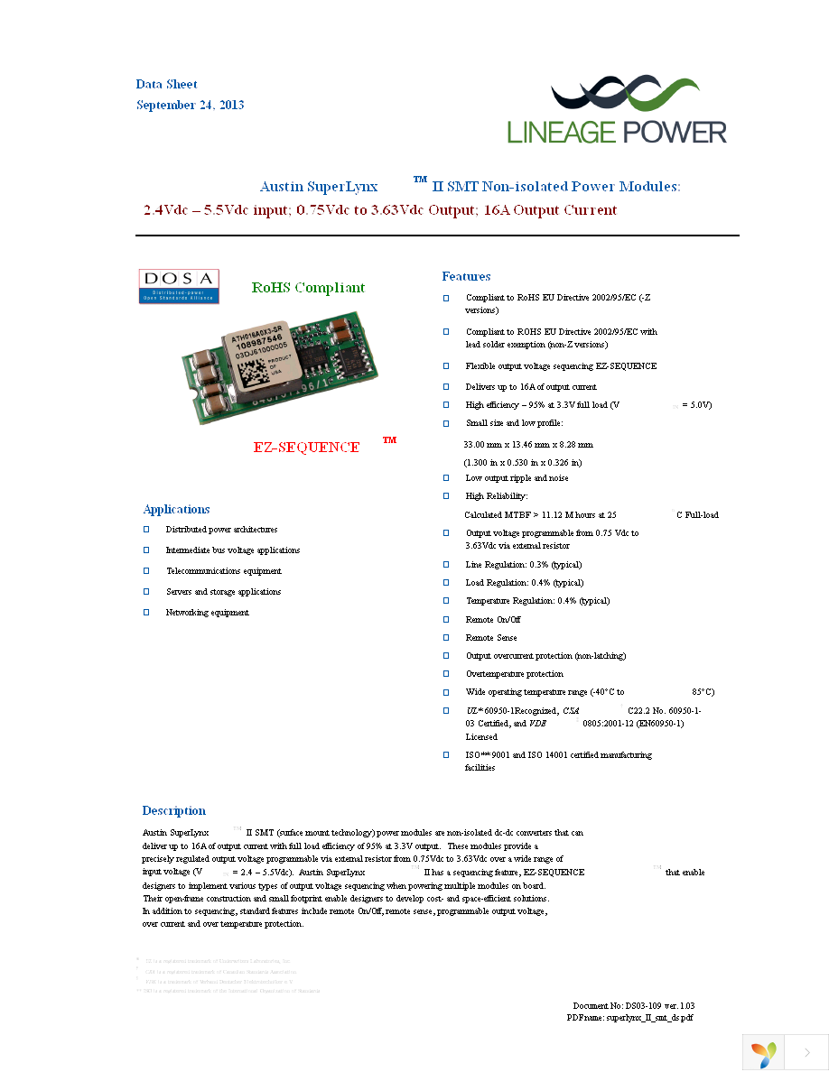 ATH016A0X3-SRZ Page 1