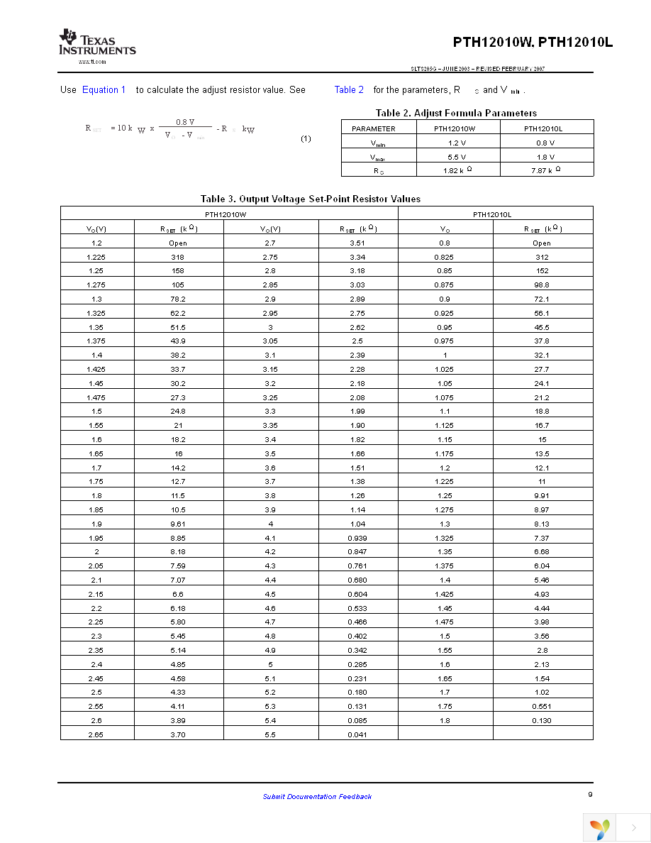 PTH12010WAH Page 9