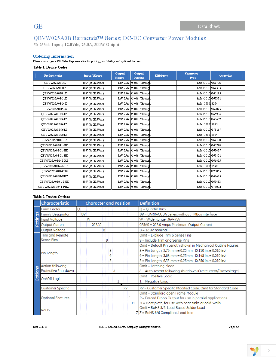 QBVW025A0B41-HZ Page 18