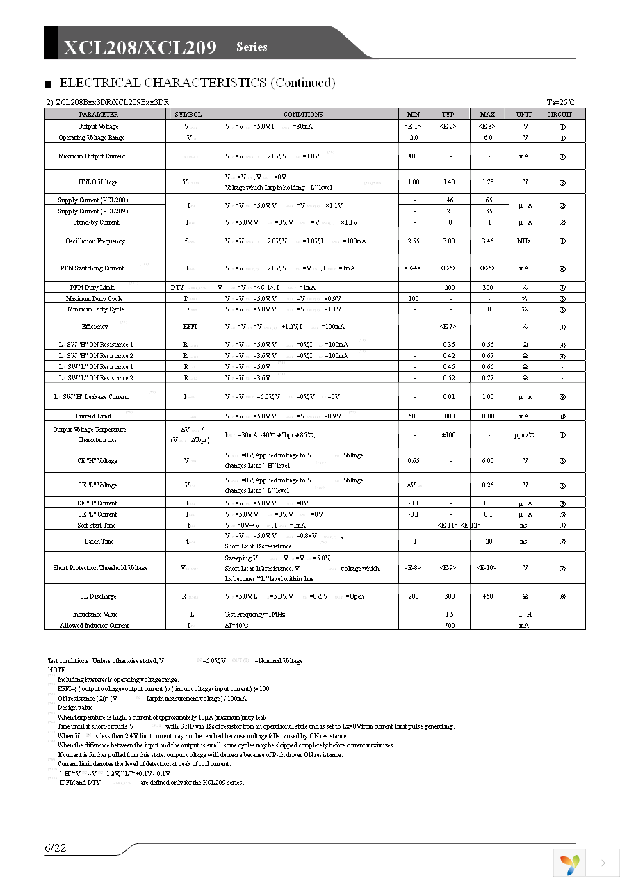 XCL209F083DR Page 6