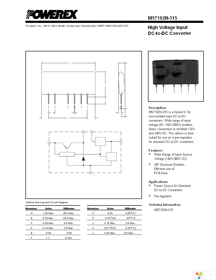 M57182N-315F Page 1