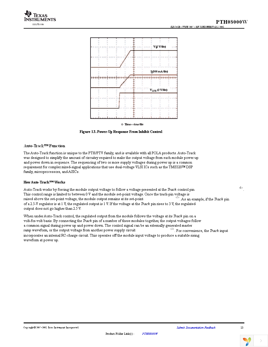 PTH08000WAH Page 13