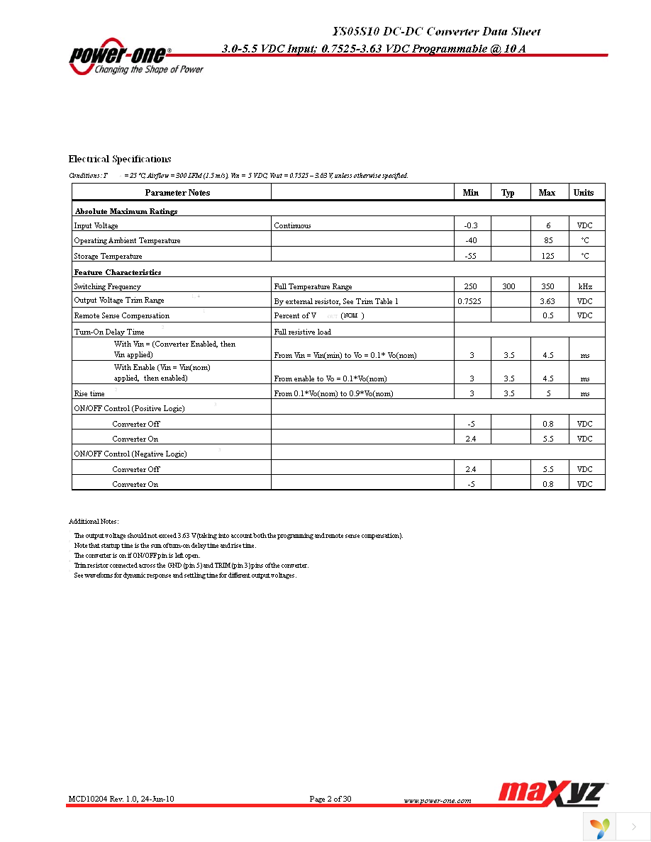 YS05S10-0G Page 2