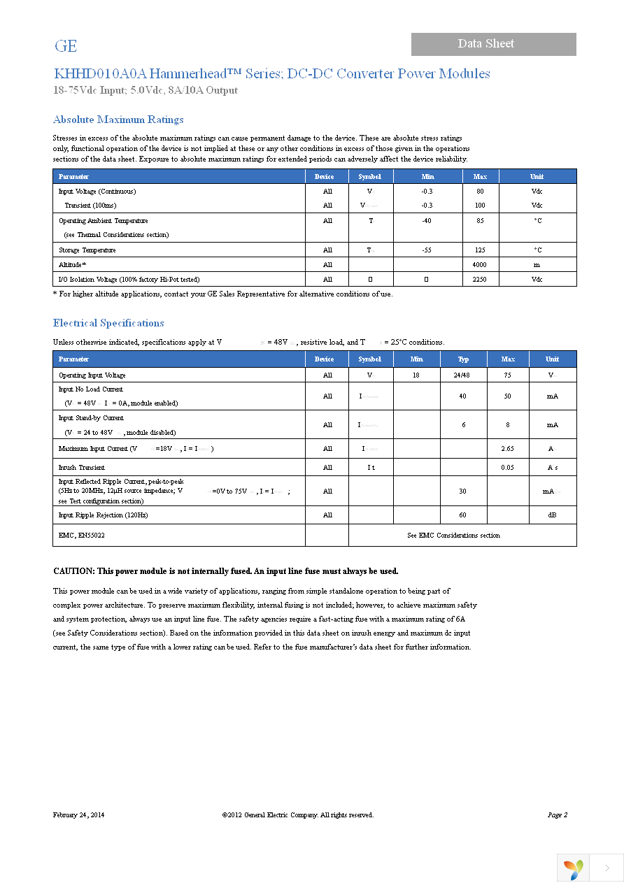 KHHD010A0A41-SRZ Page 2