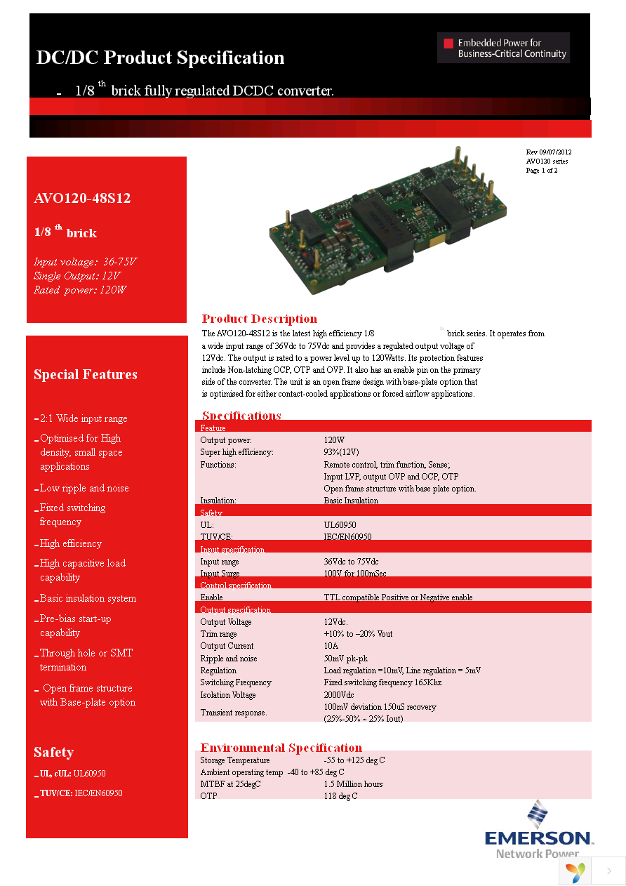 AVO120-48S12-6L Page 1