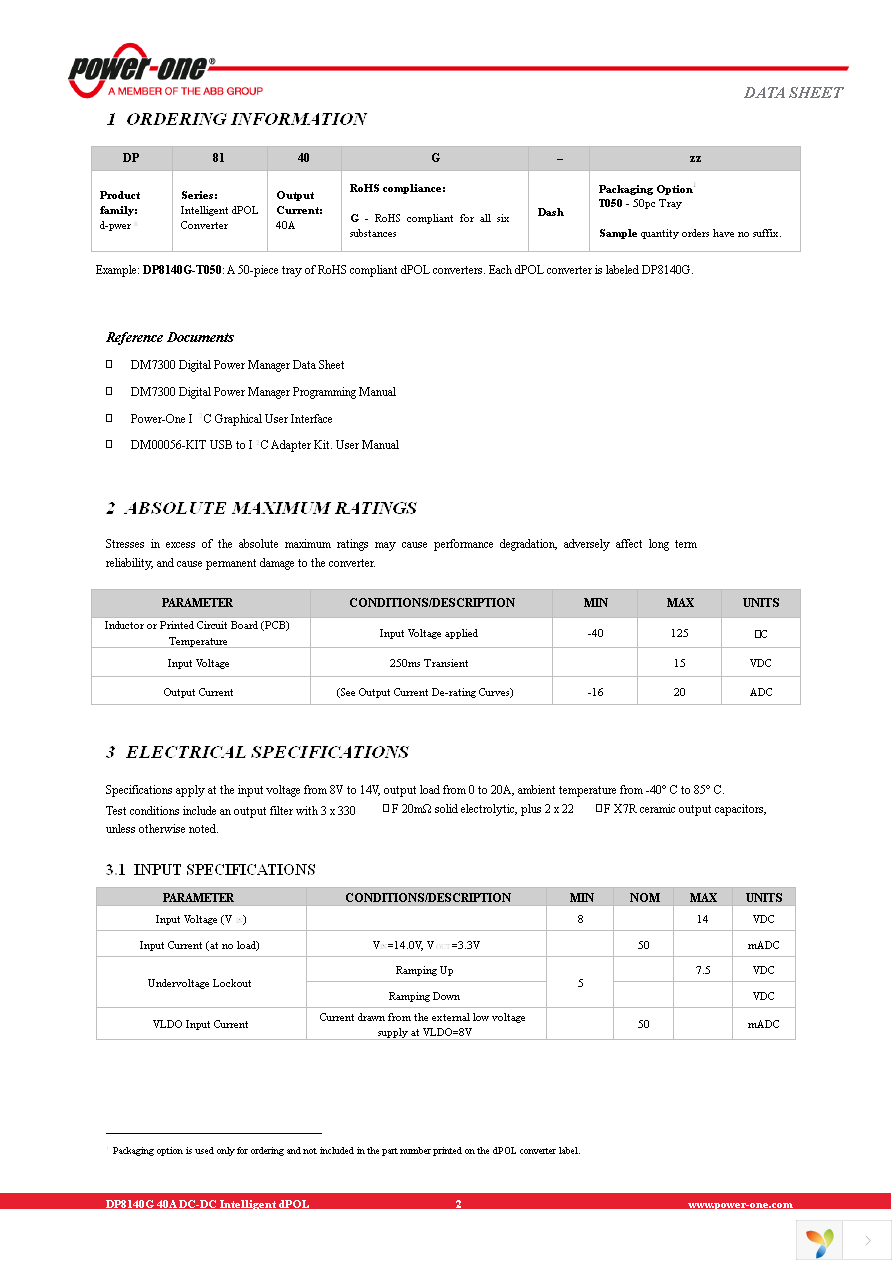 DP8140G-T050 Page 2