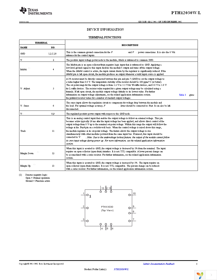 PTH12030WAS Page 5