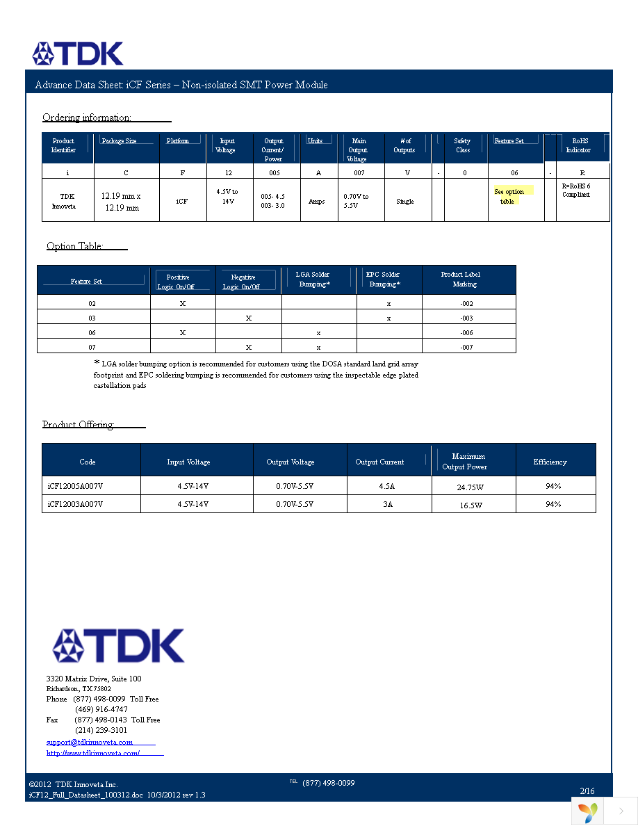 ICF12003A007V-003-R Page 2