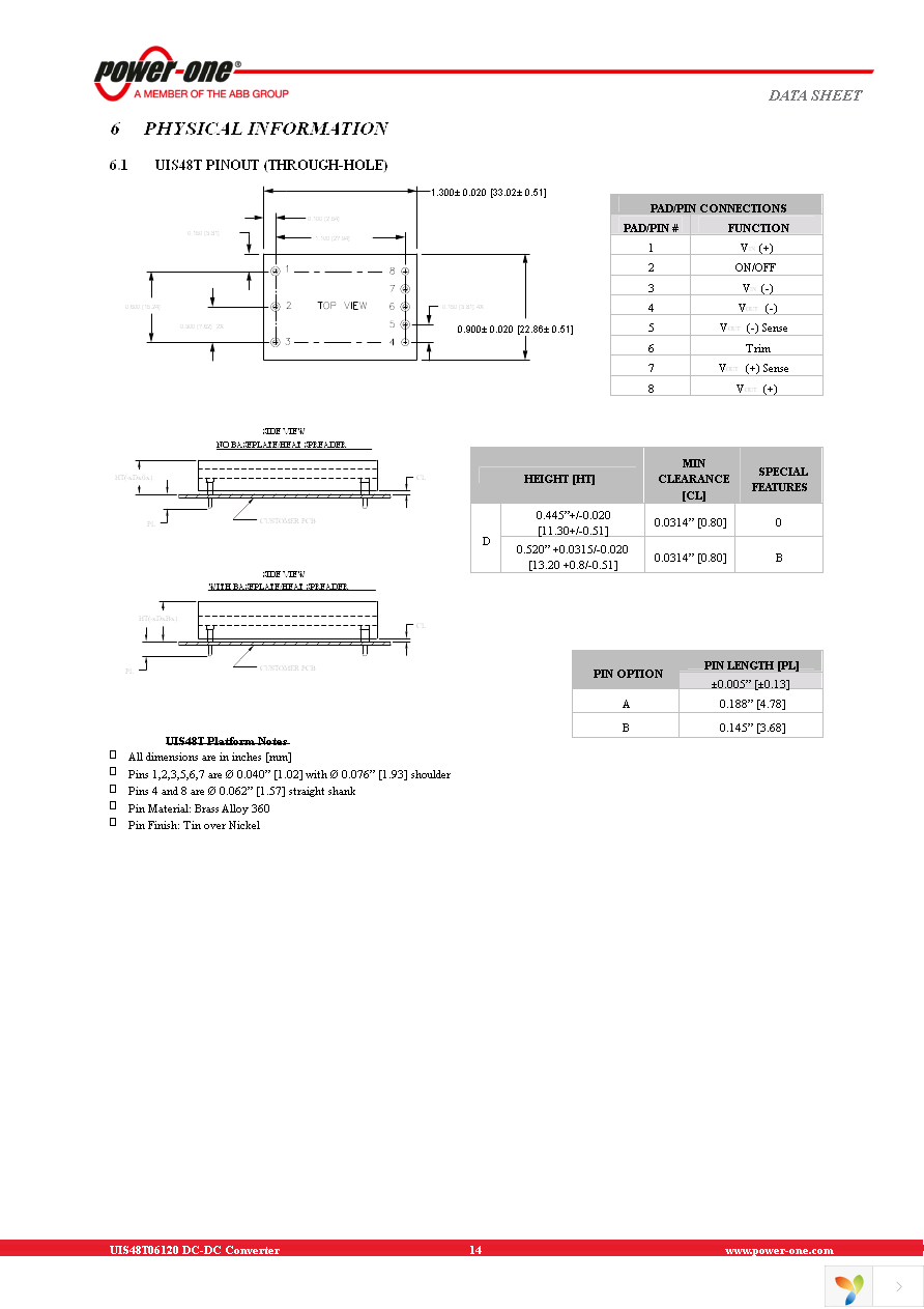 UIS48T06120-NDA0G Page 14