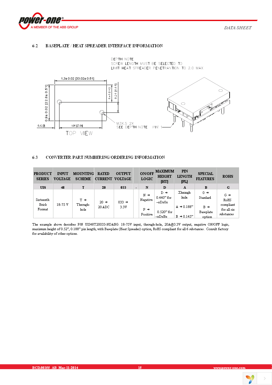 UIS48T20033-NDA0G Page 15