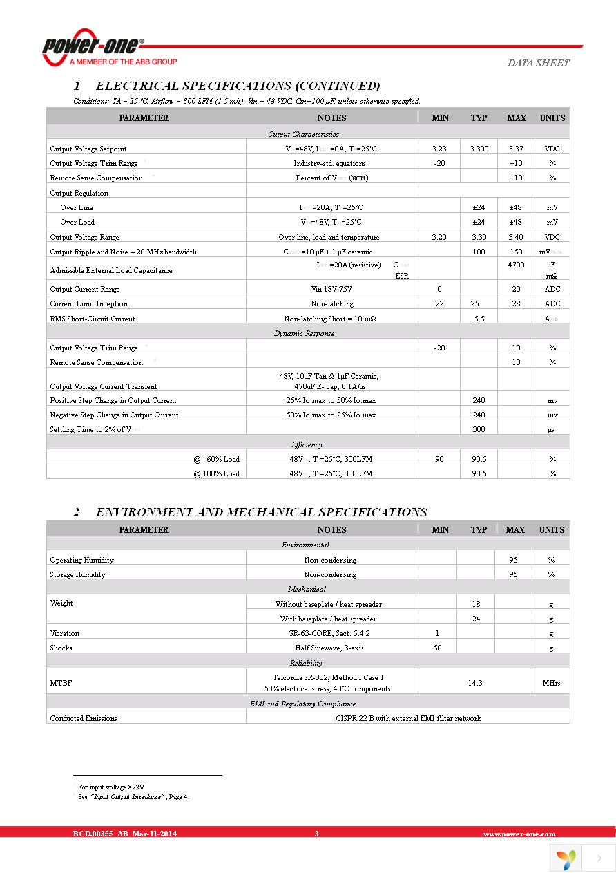 UIS48T20033-NDA0G Page 3