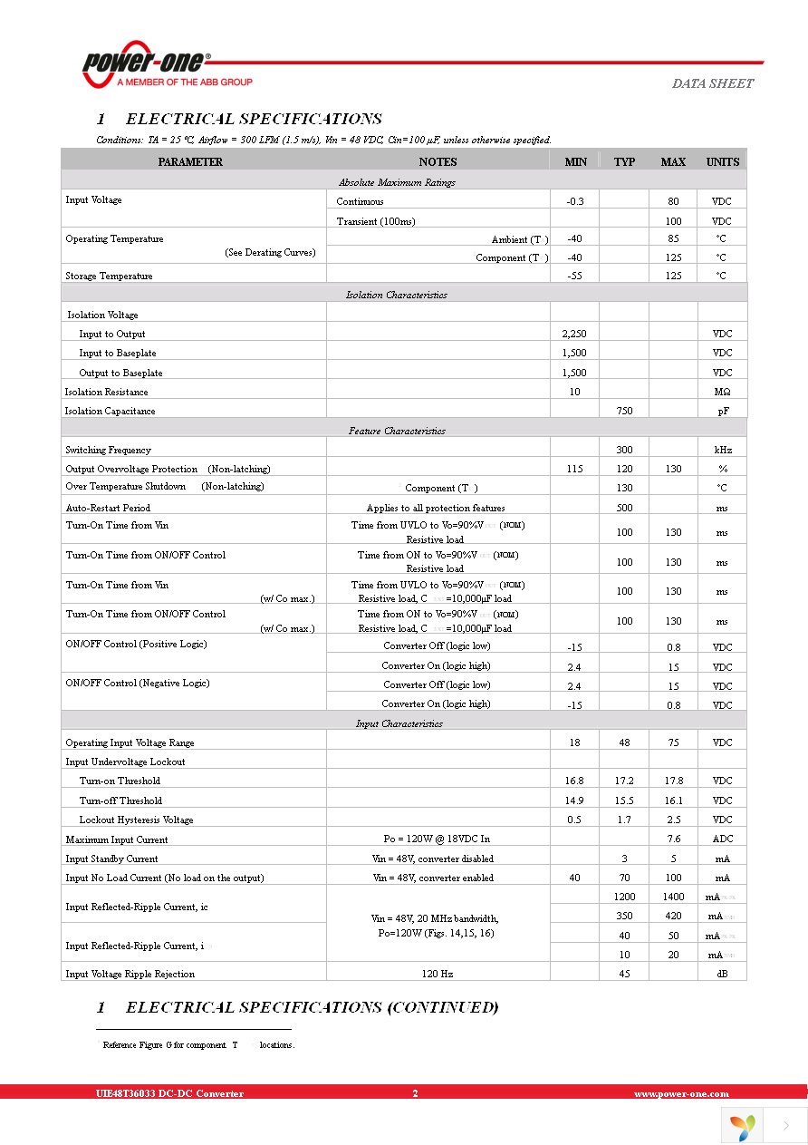 UIE48T36033-NDA0G Page 2