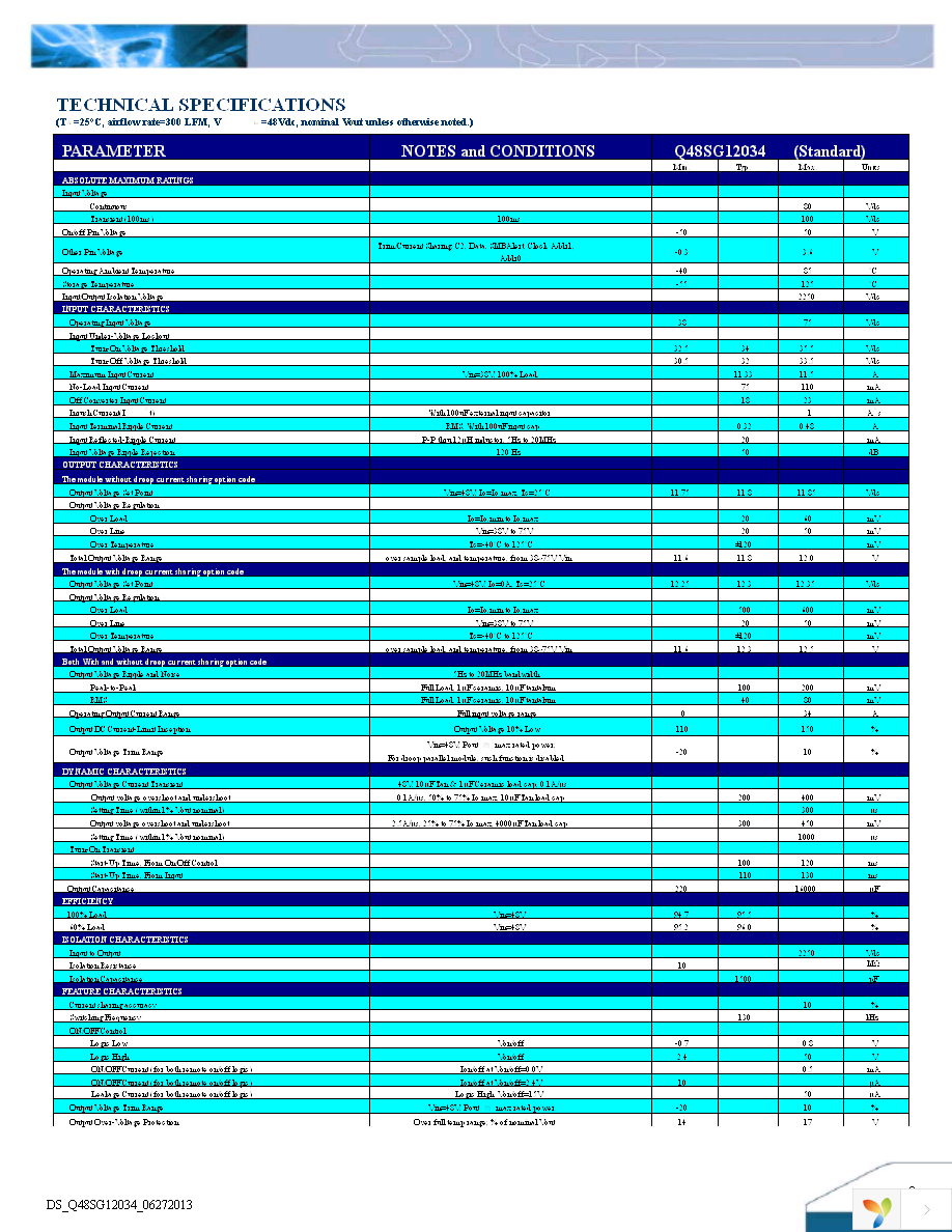 Q48SG12034NRFA Page 2