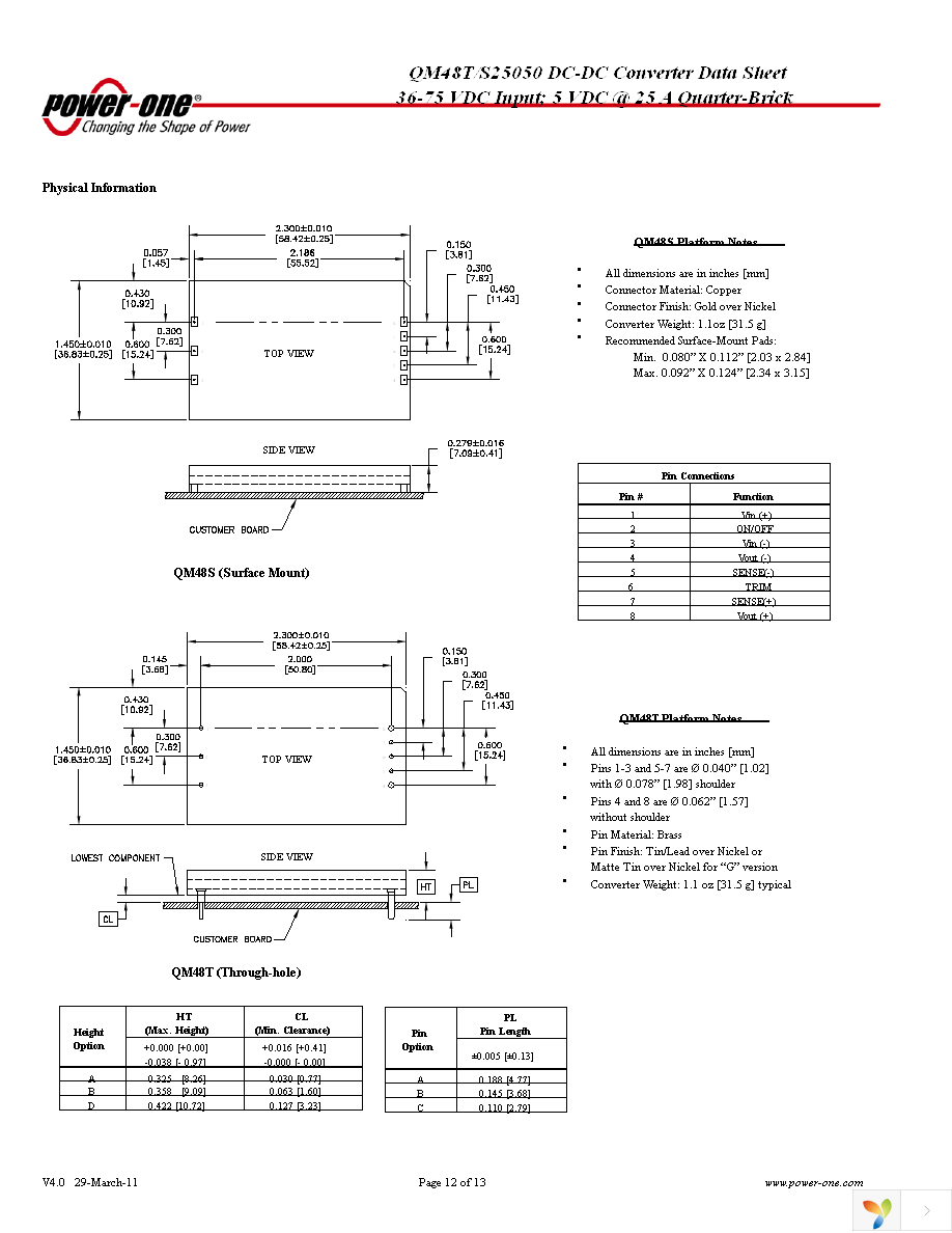 QM48T25050-NDB0 Page 12