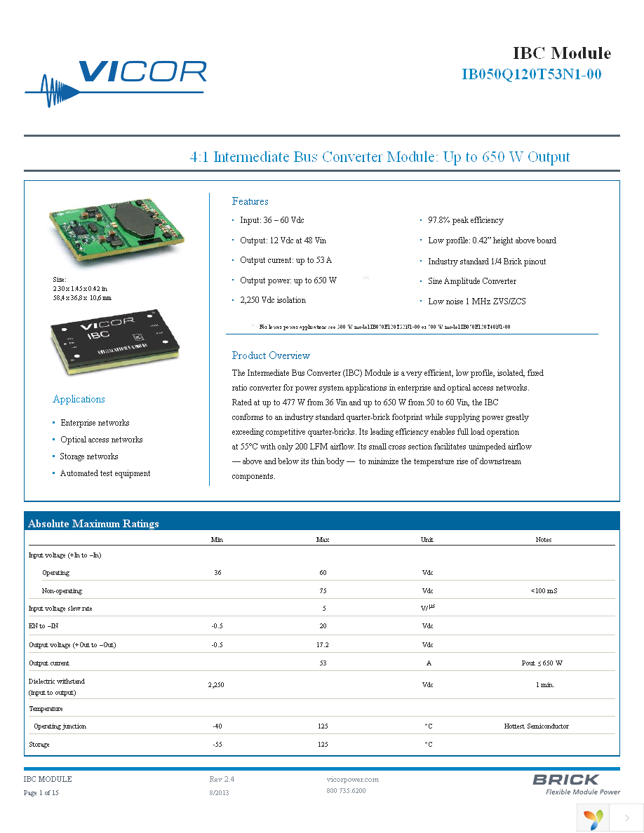 IB050Q120T53N1-00 Page 1