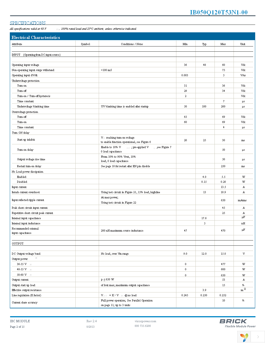 IB050Q120T53N1-00 Page 2