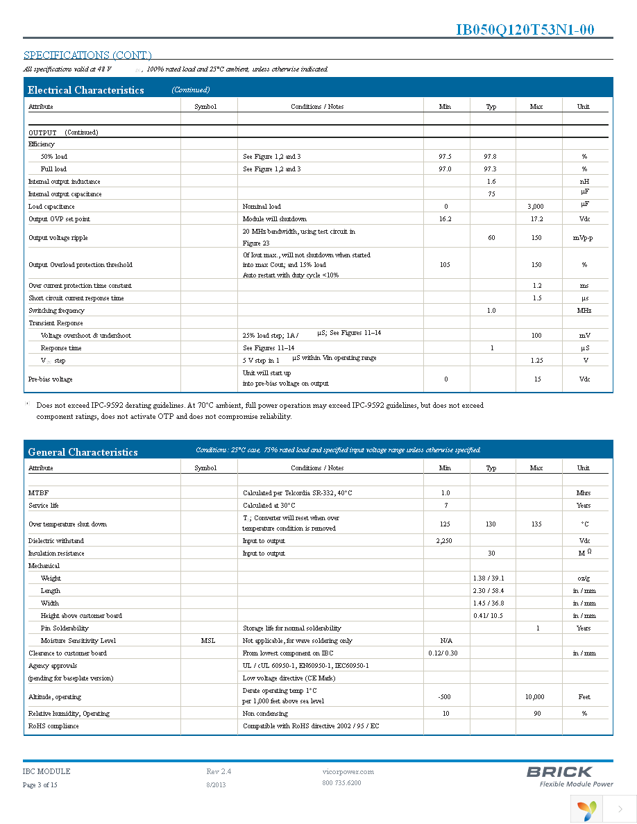 IB050Q120T53N1-00 Page 3