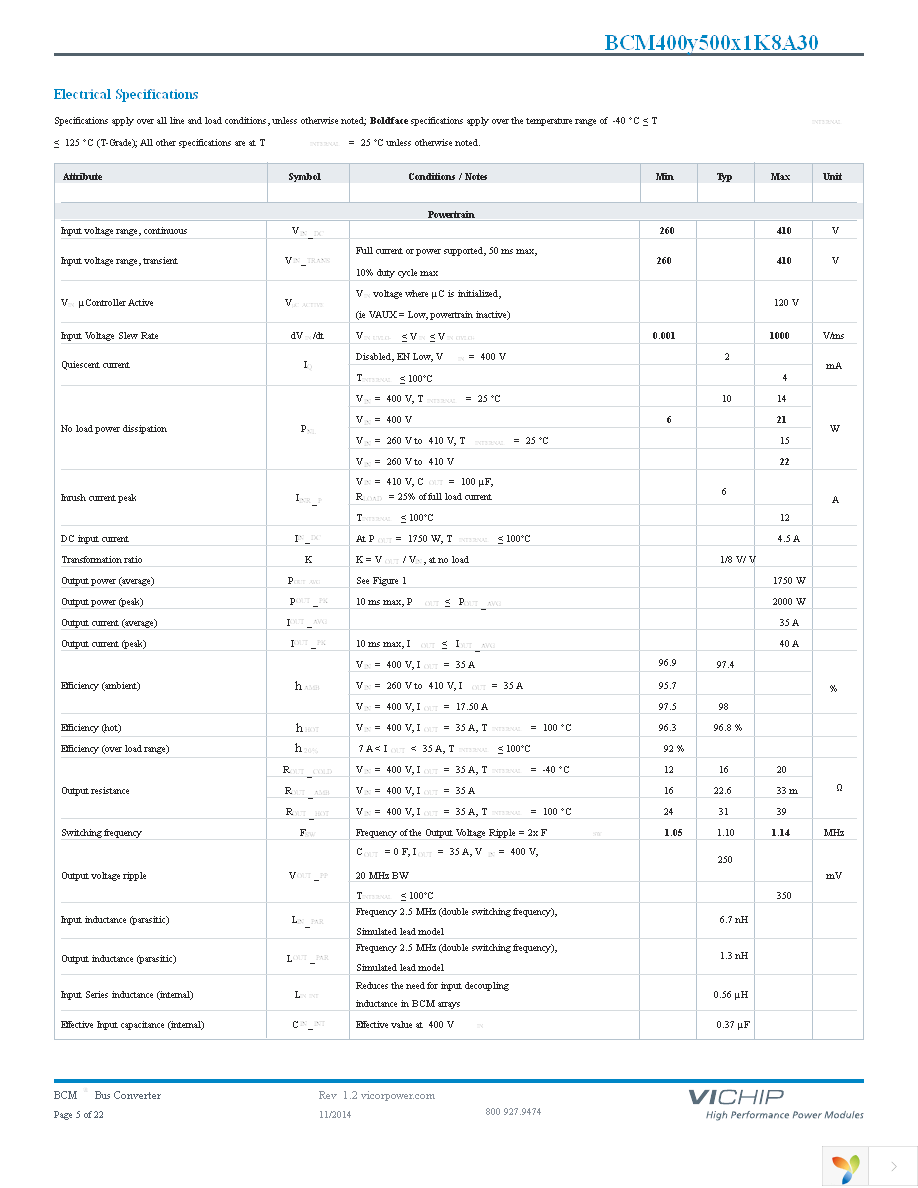 BCM400P500T1K8A30 Page 5