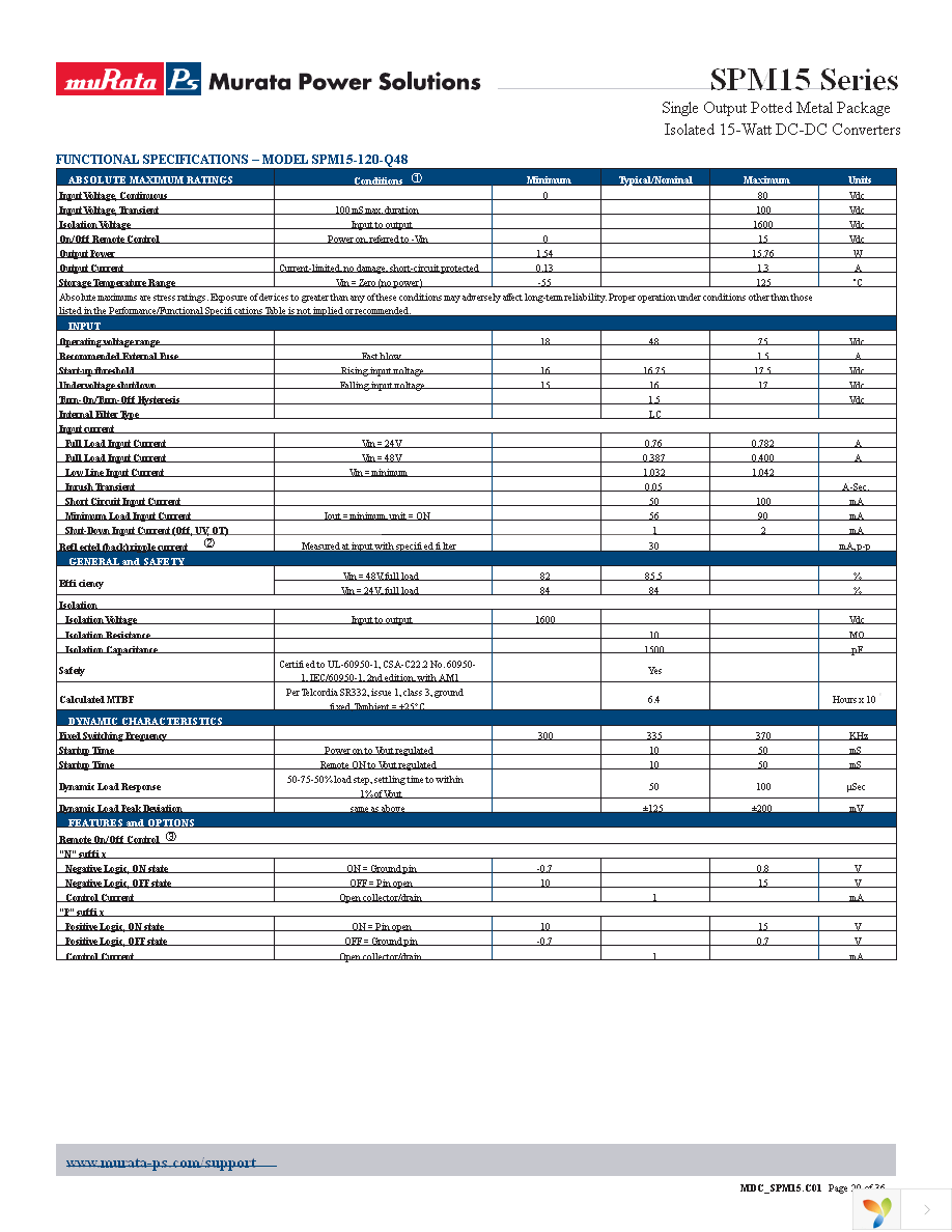 SPM15-050-Q12N-C Page 20