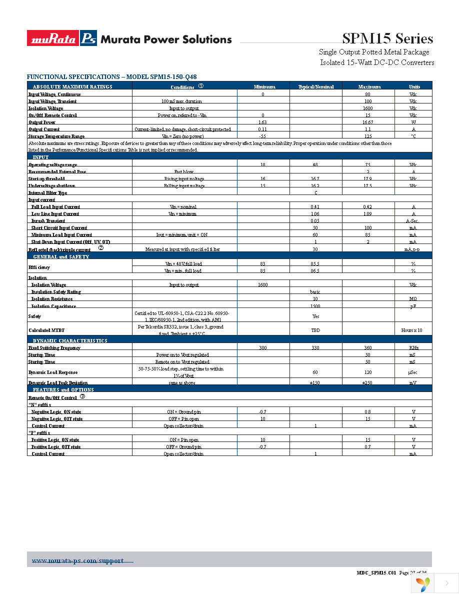 SPM15-050-Q12N-C Page 27