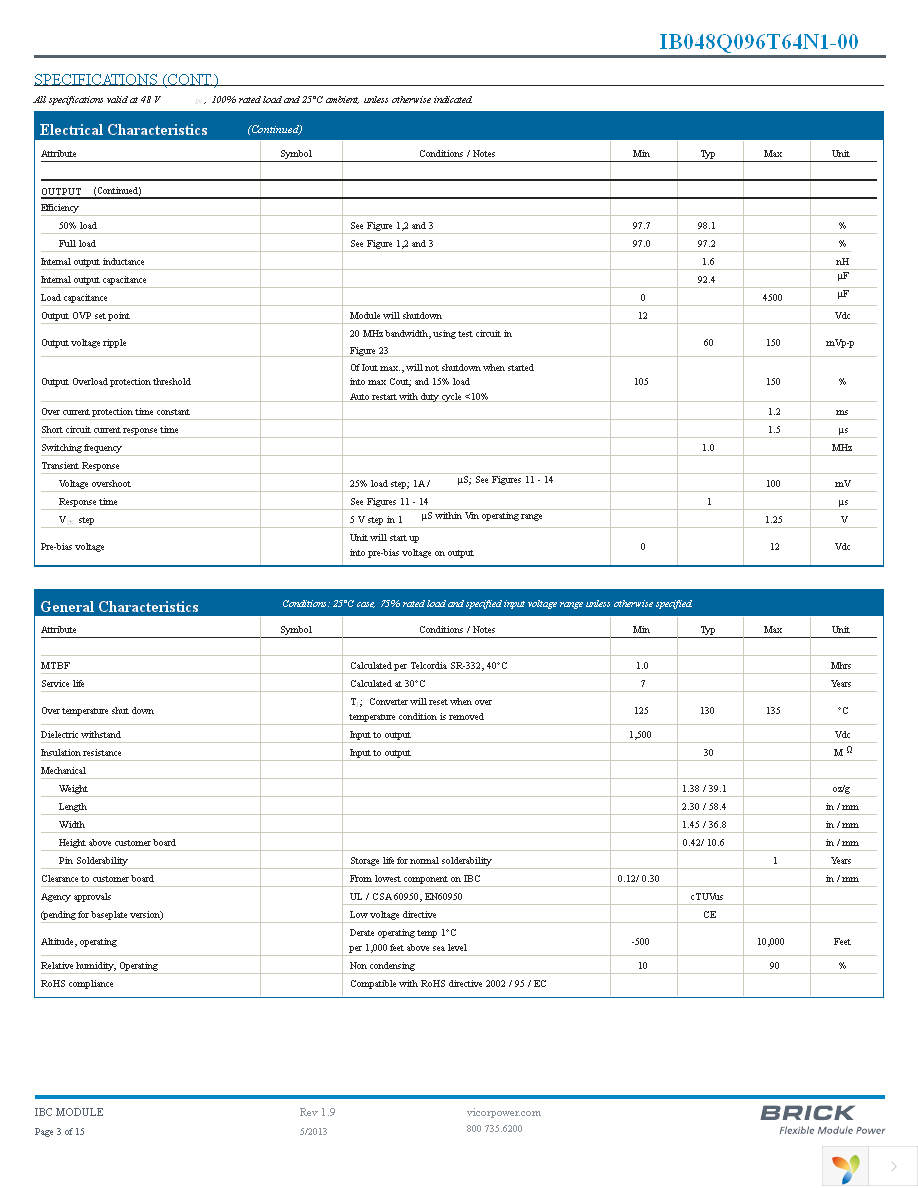 IB048Q096T64N1-00 Page 3