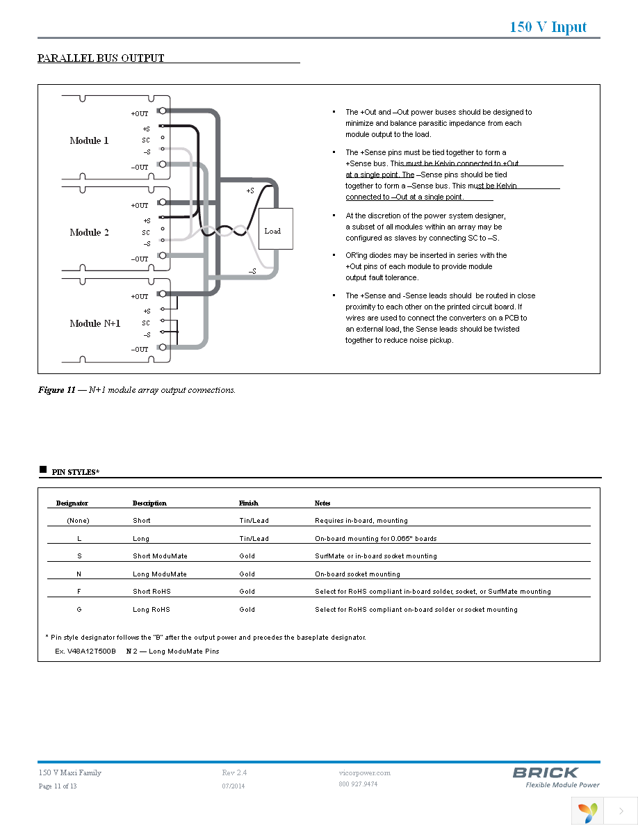 V150A48C500BL Page 11