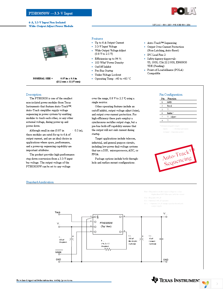 PTH03050WAH Page 1