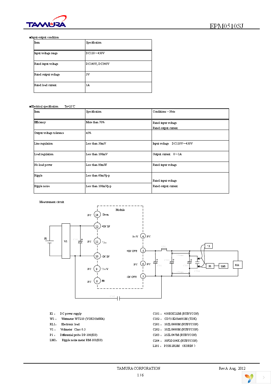 EPM0510SJ Page 1