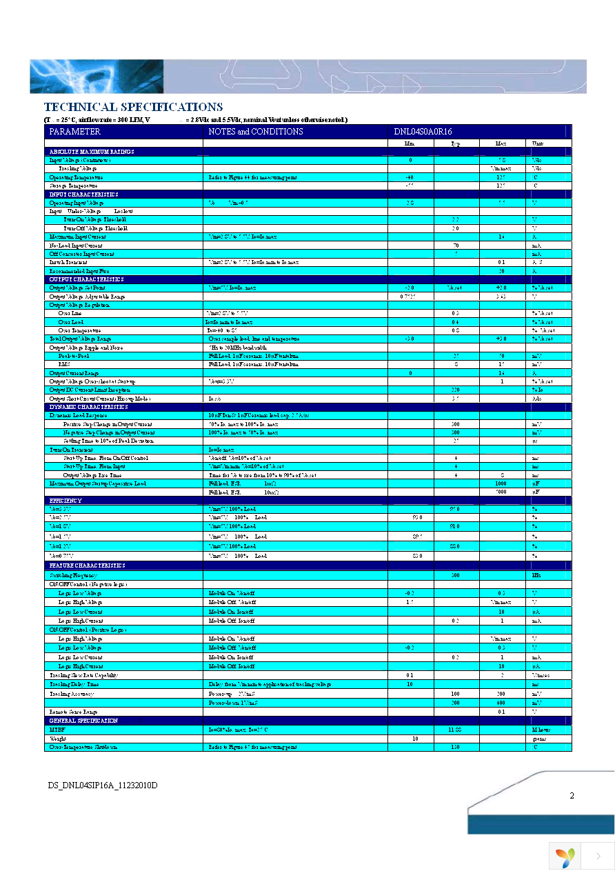 DNL04S0A0R16NFD Page 2