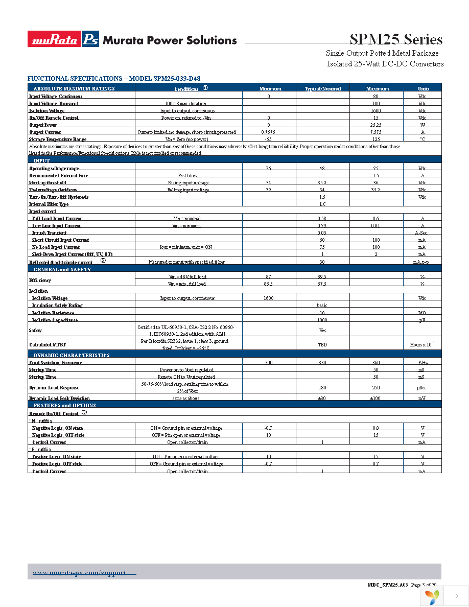 SPM25-050-D48-C Page 3