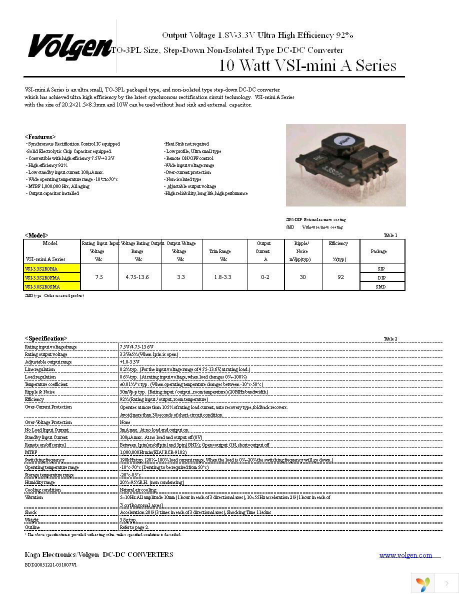 VSI-5.0S2R0FMA Page 1