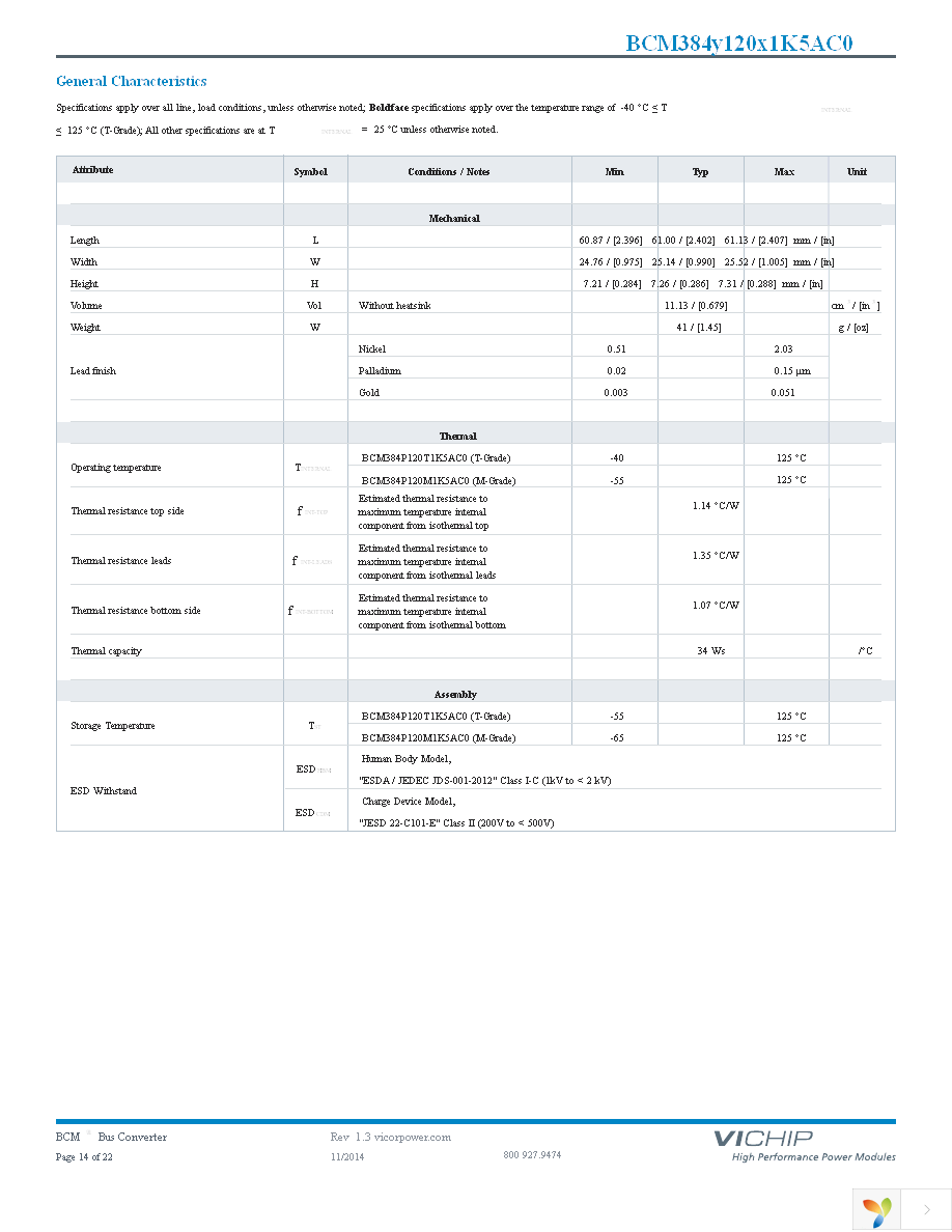 BCM384P120T1K5AC0 Page 14