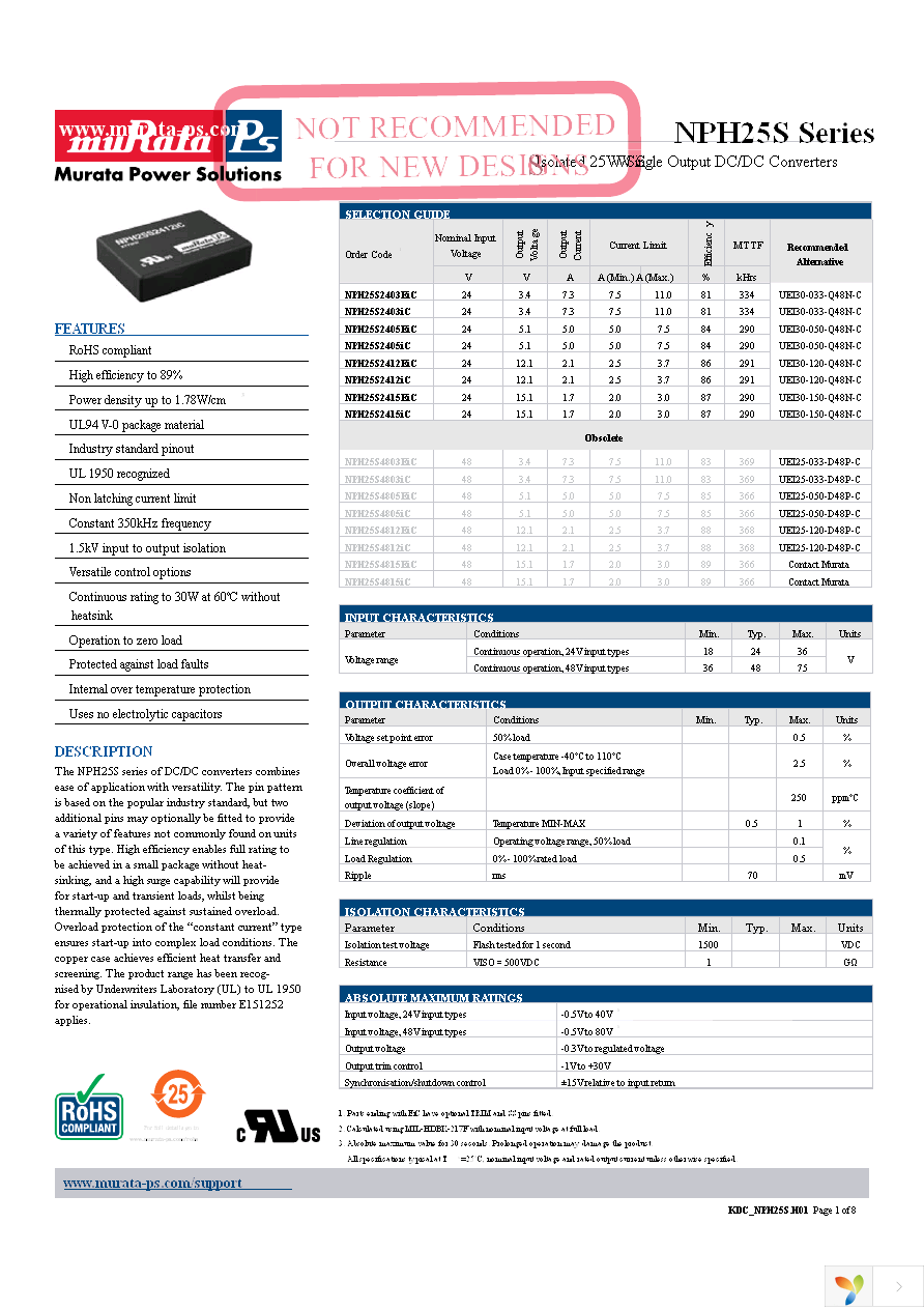 NPH25S2405IC Page 1