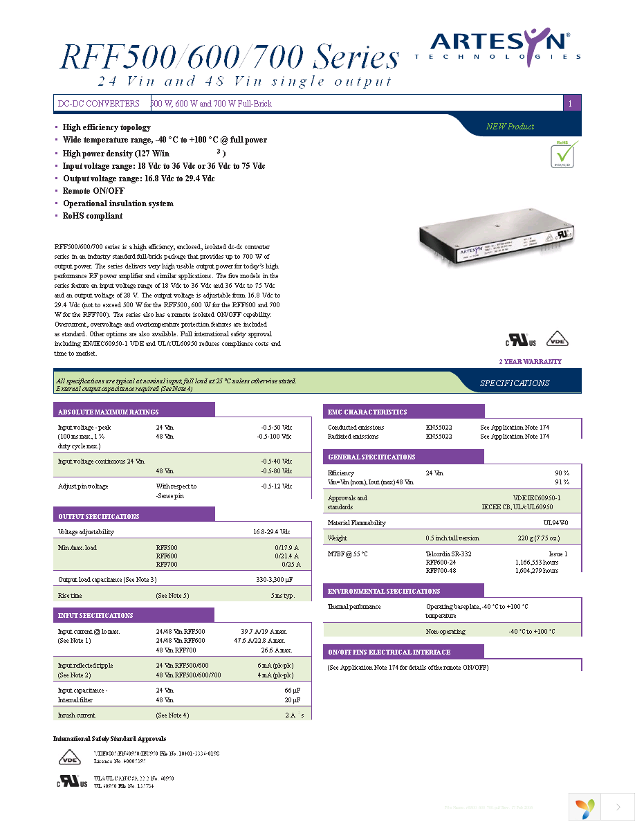 RFF500-24S28-5Y Page 1