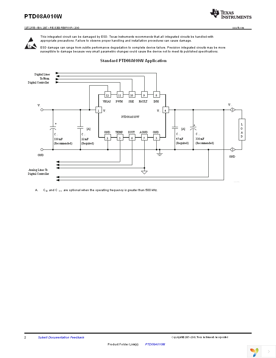 PTD08A010WAD Page 2