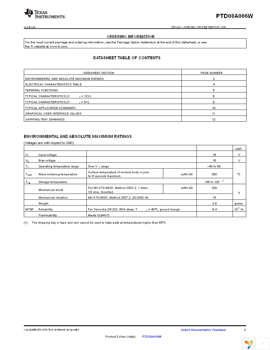 PTD08A006WAD Page 3