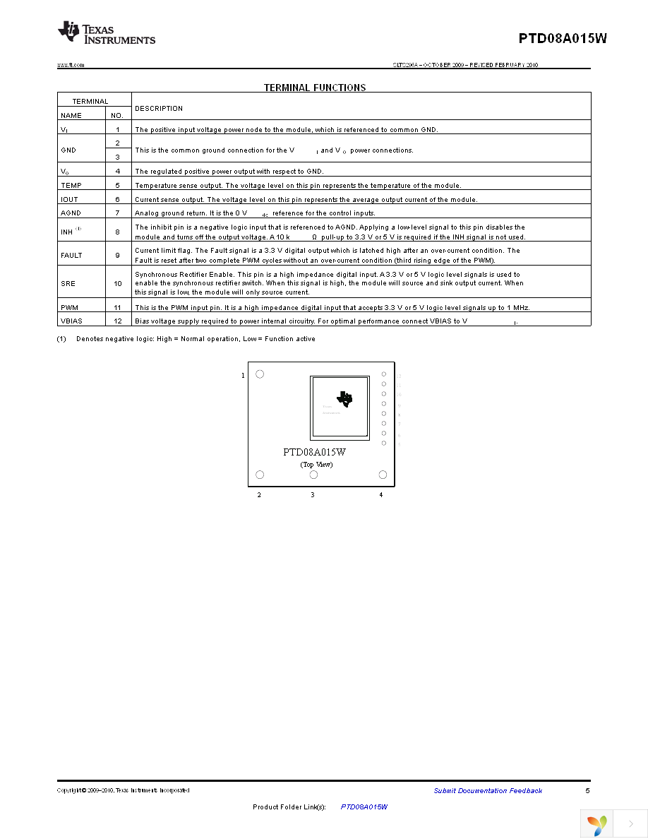 PTD08A015WAD Page 5