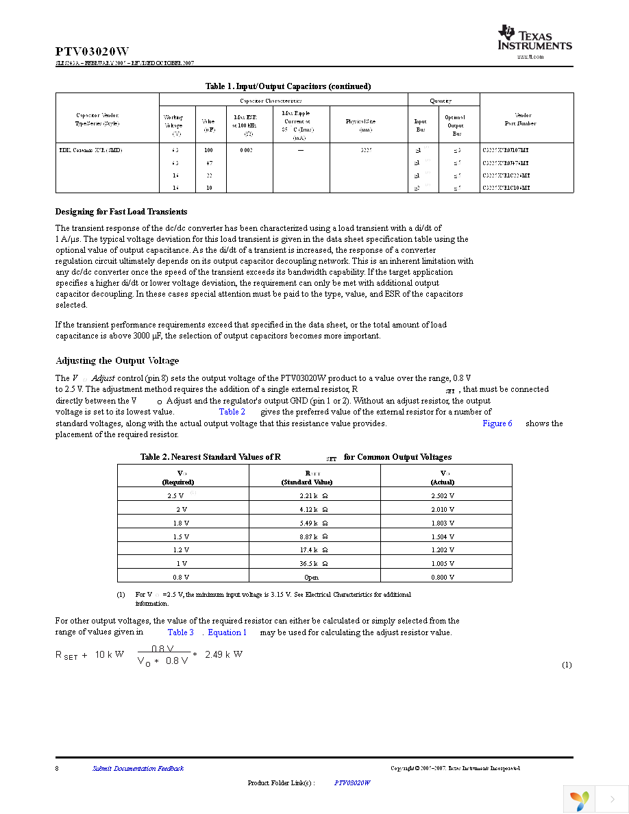 PTV03020WAH Page 8