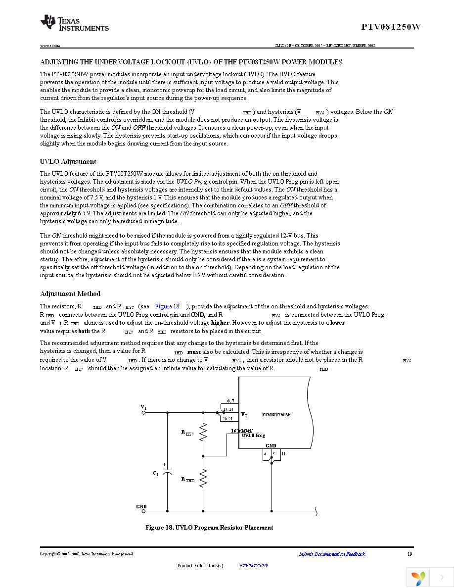 PTV08T250WAH Page 19