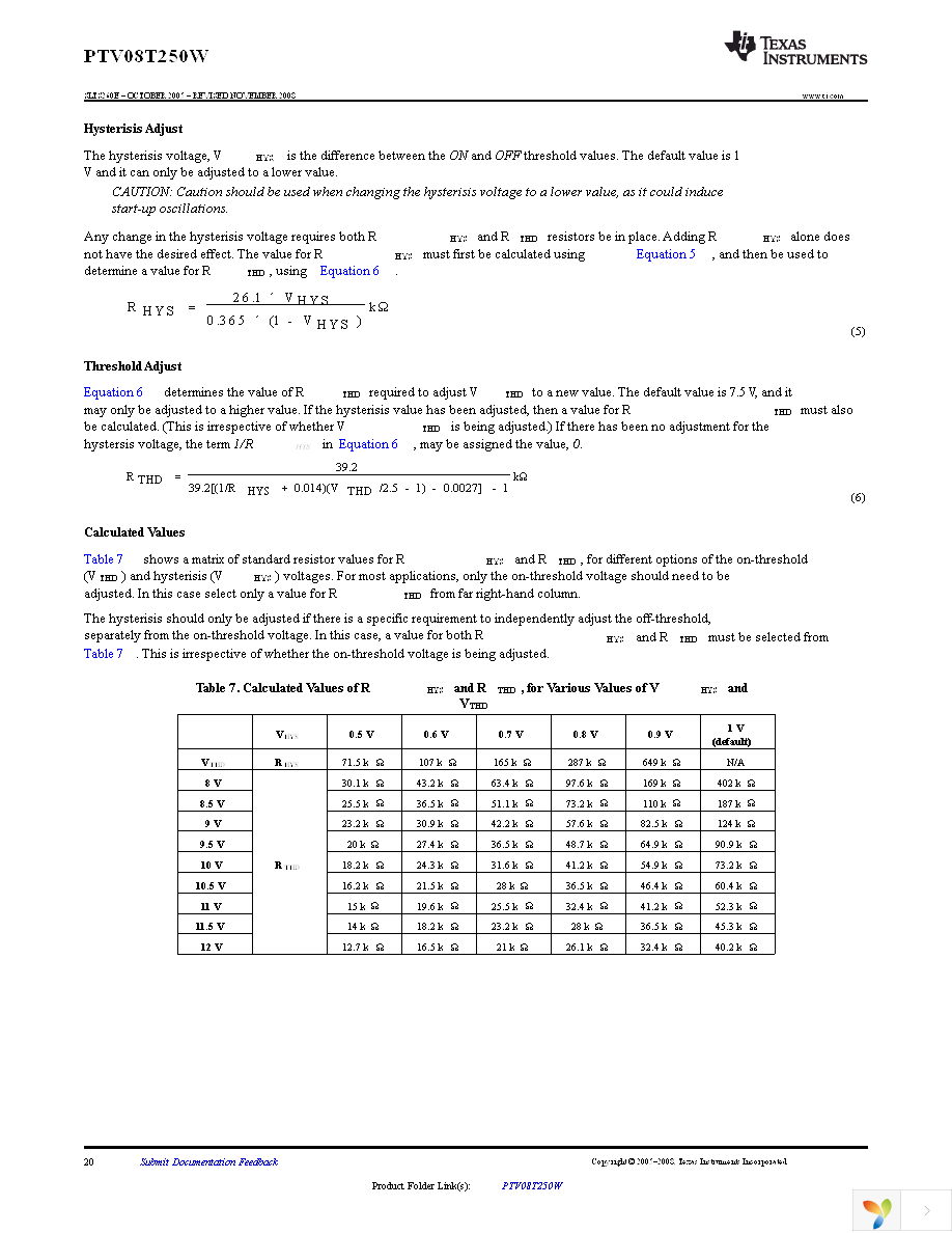 PTV08T250WAH Page 20