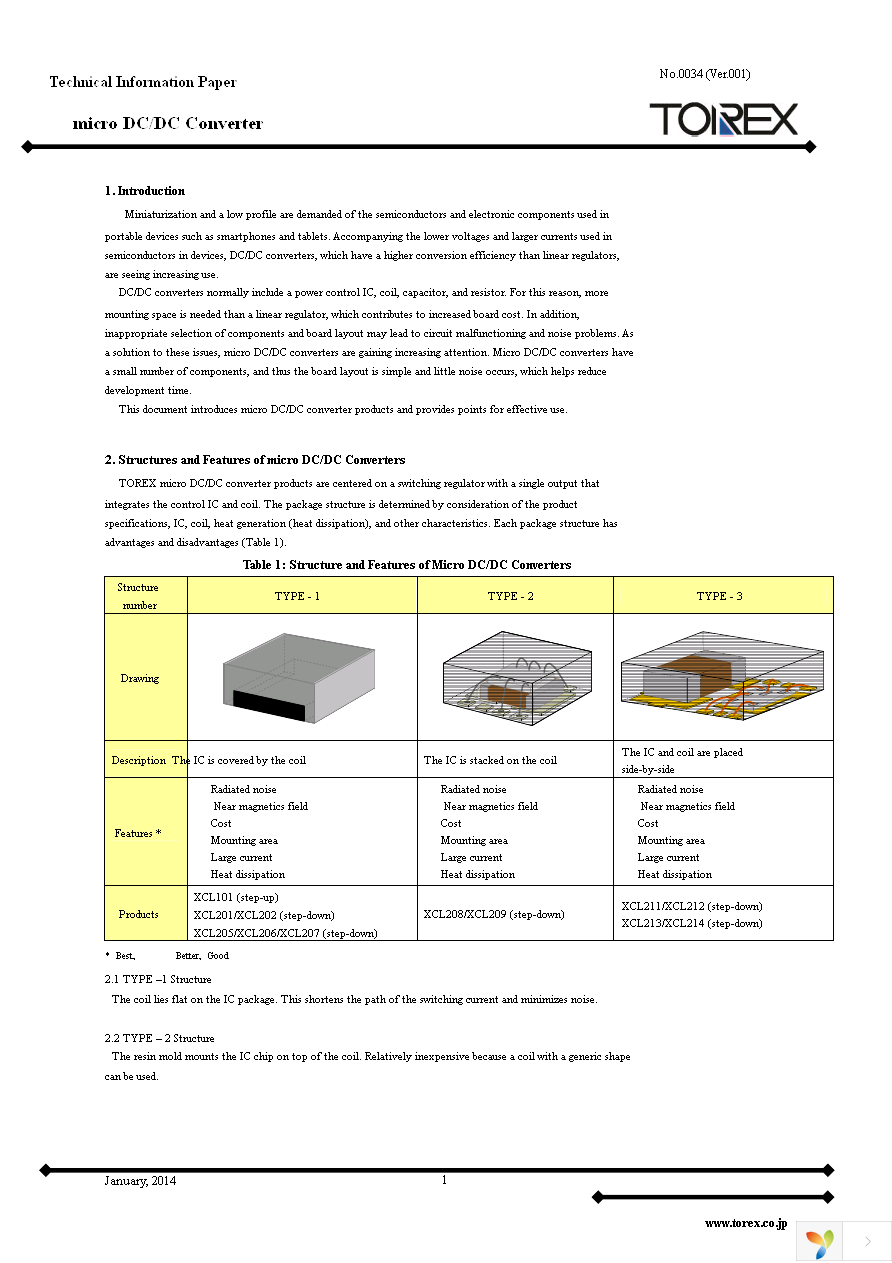 XCL212B082DR Page 1