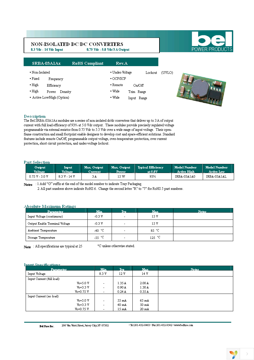 SRBA-03A1A0G Page 1