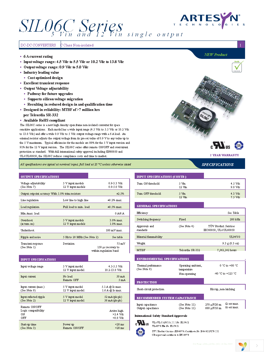 SIL06C-12SADJ-HJ Page 1