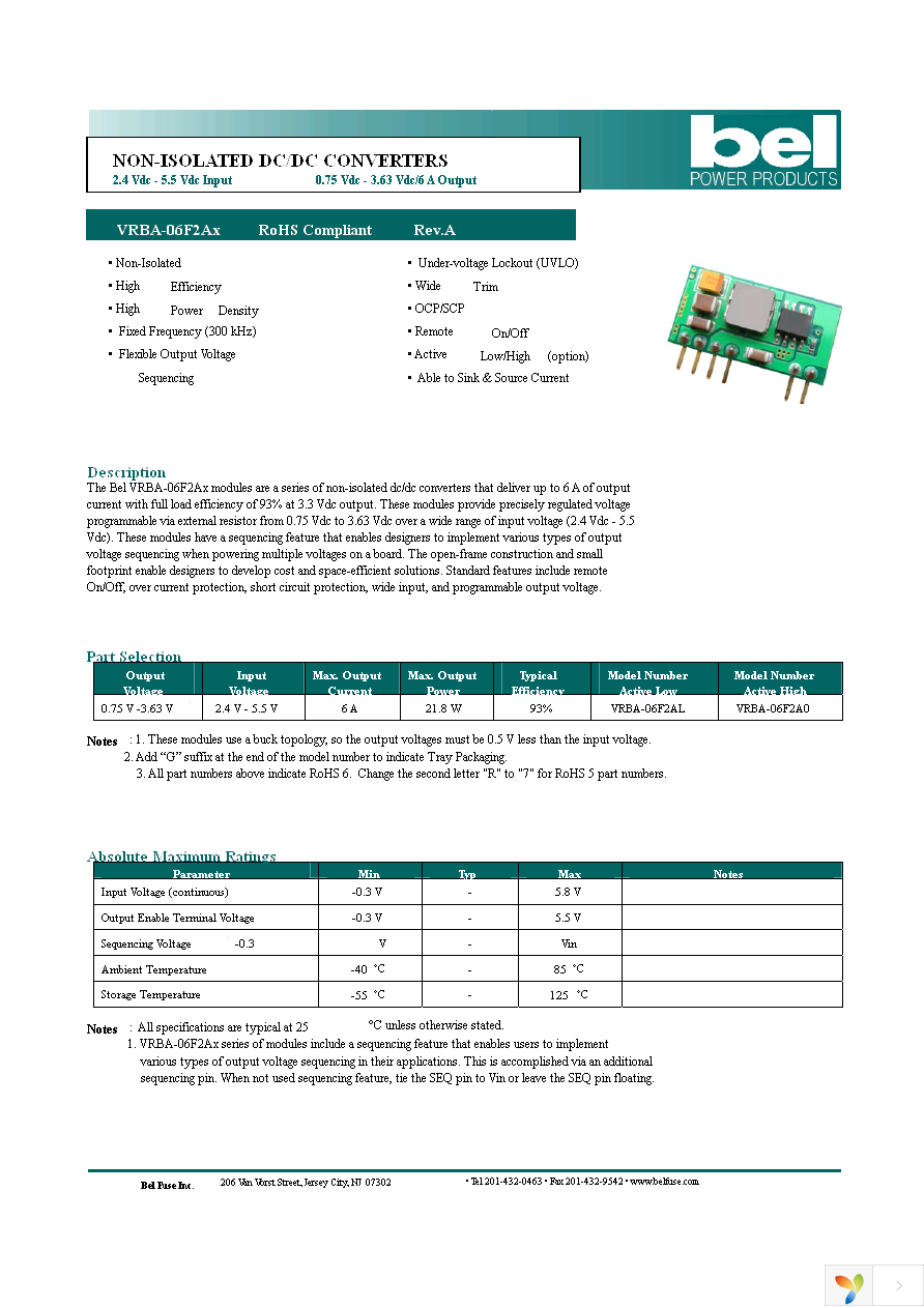 VRBA-06F2A0G Page 1