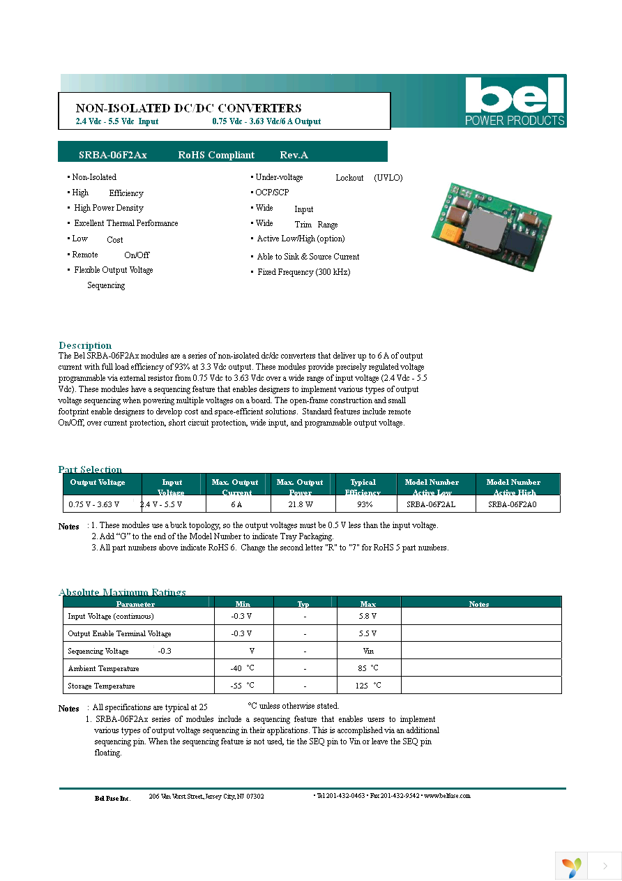 SRBA-06F2ALG Page 1