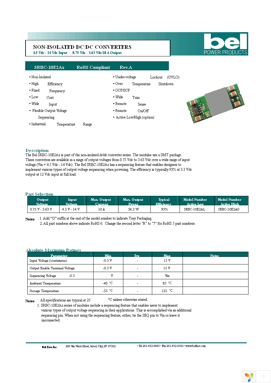 SRBC-10E2A0G Page 1