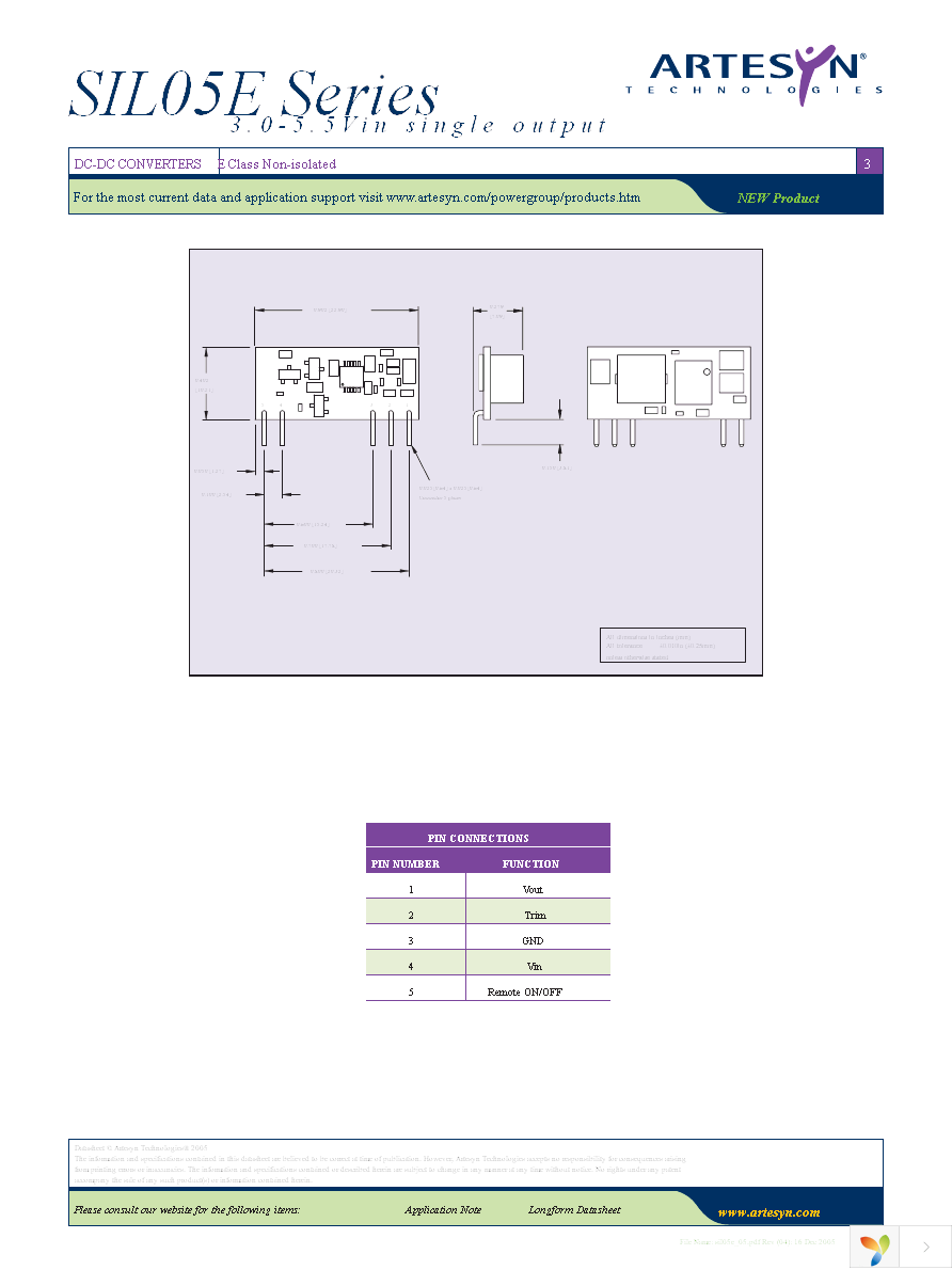 SIL05E-05W3V3-HJ Page 3